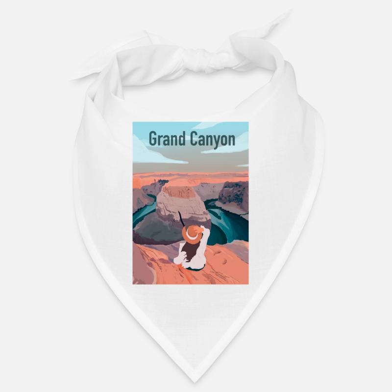 Großer Canyon - Bandana - Weiß