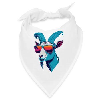 Ziegen-Rebellion - Bandana - Weiß - Vorne