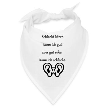 Coole Designs und lustige Sprüche - Bandana - Weiß - Vorne