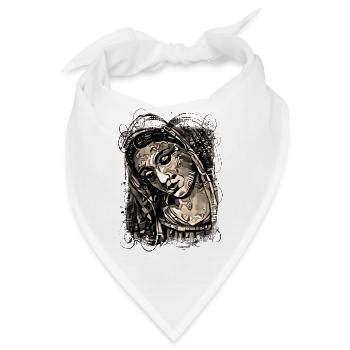 Jesus Gott gud Maria Madonna Mariana Jungfrau Maria - Bandana - Weiß - Vorne