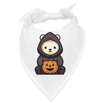 Halloween Eisbär - Bandana - Weiß - Vorne