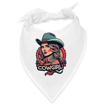 Western woman - Bandana - Weiß - Vorne