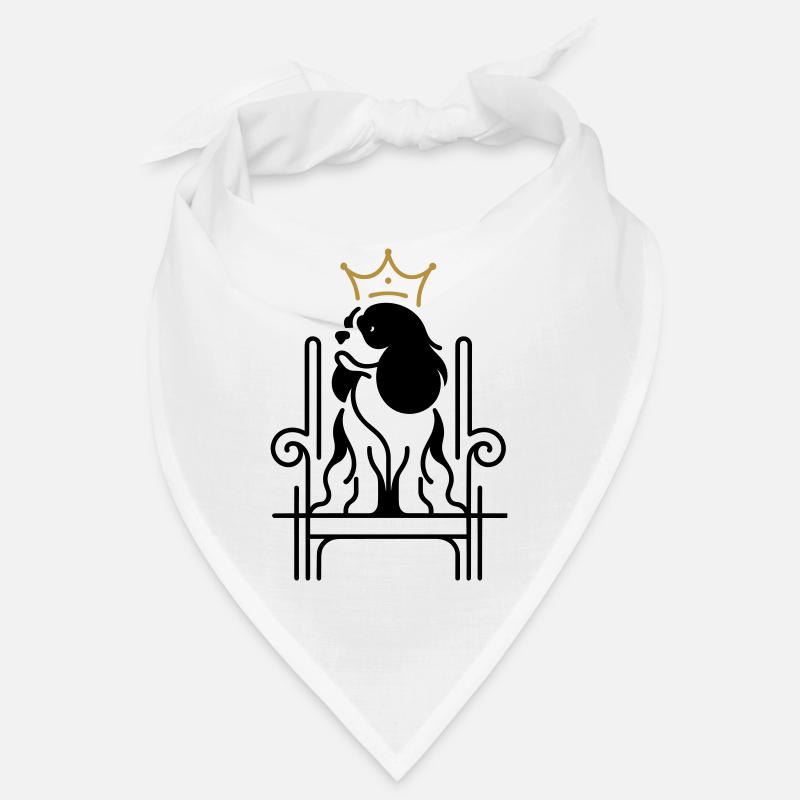 Cavalier King Charles Royal on Throne Bandana