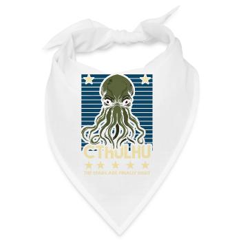 Cthulhu! Die Sterne haben endlich recht! - Bandana - Weiß - Vorne