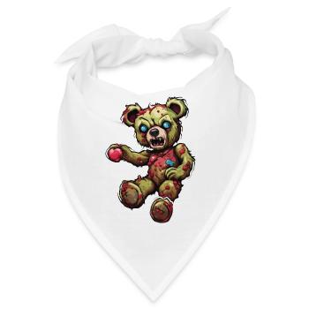 Teddybär / Kuscheltier / Stofftier / Geschenkidee - Bandana - Weiß - Vorne