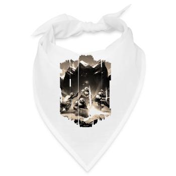Computer-PC-Spieltechnologie Gamer-Gaming Modern - Bandana - Weiß - Vorne