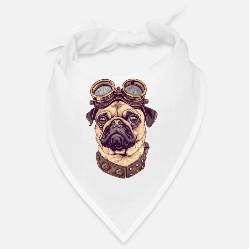 Steampunk Pug Bandana