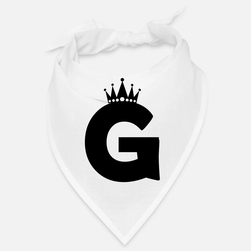 buchstabe G Krone Bandana