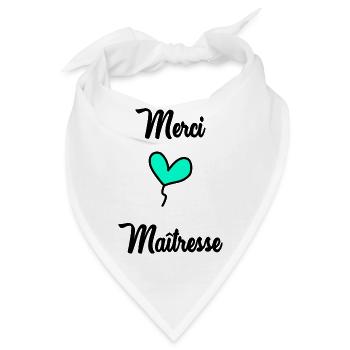 VIELEN DANK. DANKE. VIELEN DANK. JAHRESTAG. GEBURT. - Bandana - Weiß - Vorne