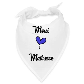 VIELEN DANK. DANKE. VIELEN DANK. JAHRESTAG. GEBURT. - Bandana - Weiß - Vorne