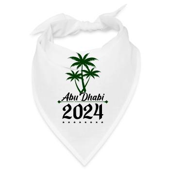 abu dhabi 2024 palmen - Bandana - Weiß - Vorne