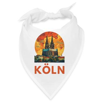 Köln "Kölner Dom" - Bandana - Weiß - Vorne
