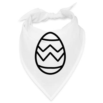Ei - Bandana - Weiß - Vorne