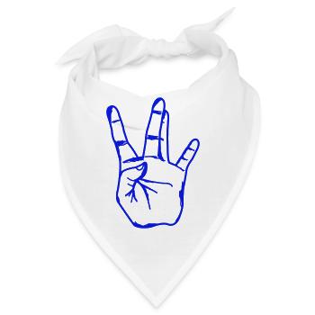 hand westside - Bandana - Weiß - Vorne