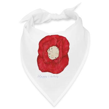 Ein einschläfernder Mohn - Bandana - Weiß - Vorne