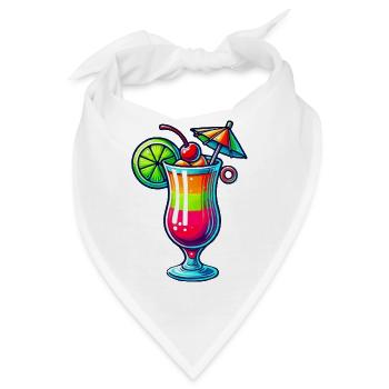 Cocktail - Bandana - Weiß - Vorne