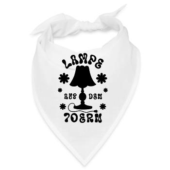 Lampe aus den 70ern - Bandana - Weiß - Vorne