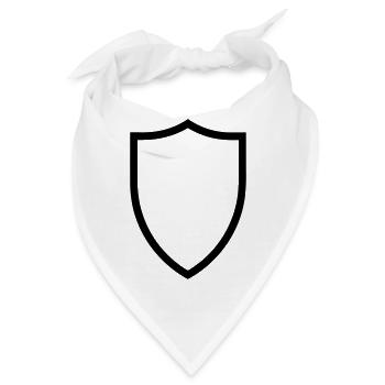 Schild - Bandana - Weiß - Vorne