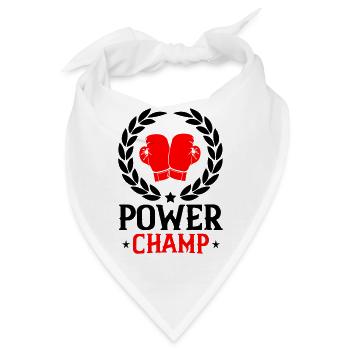 boxing champ - Bandana - Weiß - Vorne