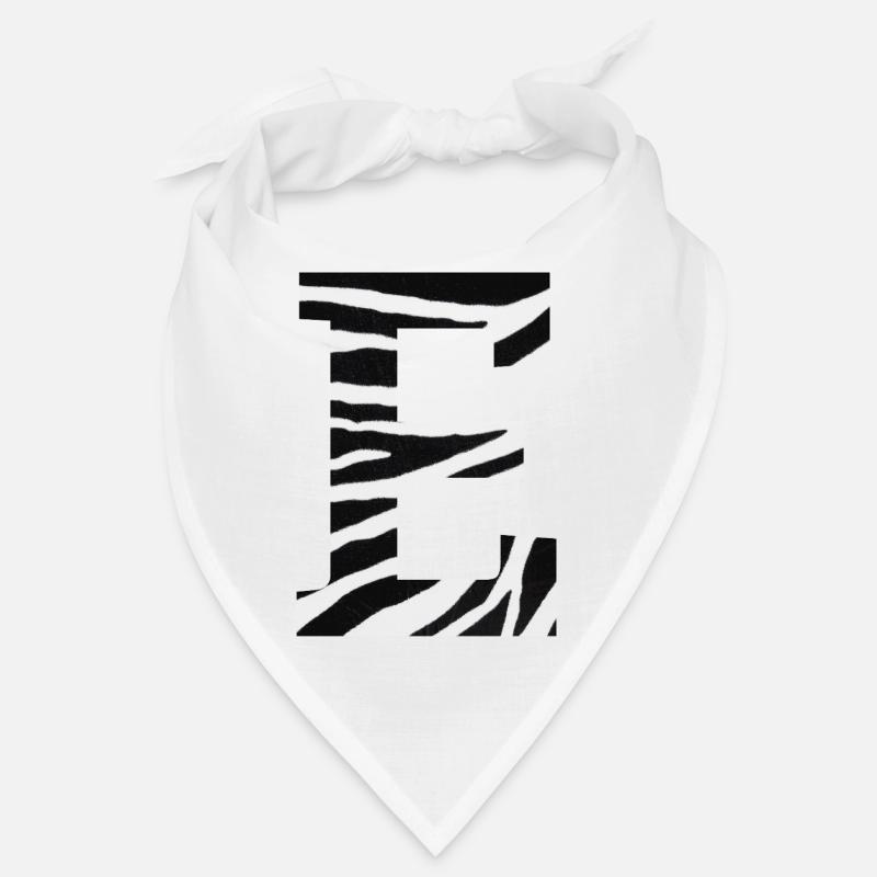 Buchstabe e zebra Bandana