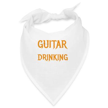 Gitarre Und Trinken: Die Perfekte Prognose - Bandana - Weiß - Vorne