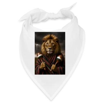 Löwe bei den Maracas - Bandana - Weiß - Vorne