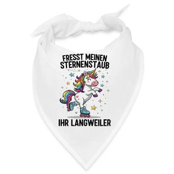 Rollschuh Einhorn - Bandana - Weiß - Vorne
