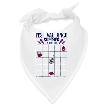 Festival Bingo Summer ’25 - Bandana - Weiß - Vorne