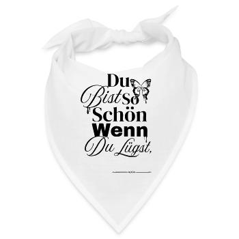 So Schön Wenn Du Lügst - Bandana - Weiß - Vorne