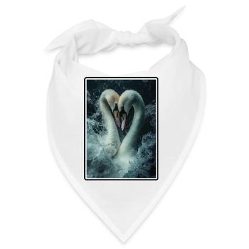 Schwäne Schwan - Bandana - Weiß - Vorne