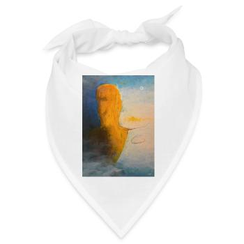 Abstrakte Vielzahl Menschliche Silhouetten - Bandana - Weiß - Vorne