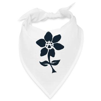 Blume der Anarchie - Bandana - Weiß - Vorne