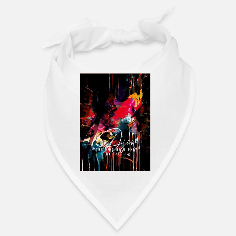 Ojio-Constellart- Explosion abstraite colorée Bandana