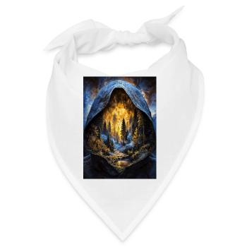 Kapuzen-Inferno-Wald - Bandana - Weiß - Vorne