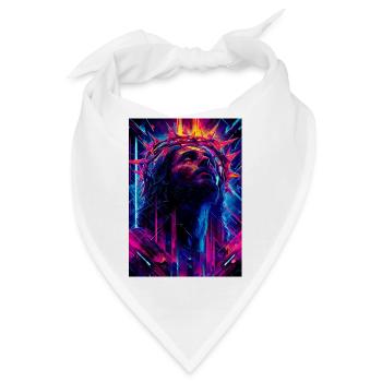 Neon-Dornenkrone - Bandana - Weiß - Vorne