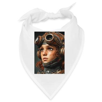 Brille Gaze Steampunk Scout - Bandana - Weiß - Vorne