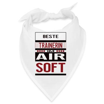 Airsoft Trainerin Beste Airsofttrainerin Softair - Bandana - Weiß - Vorne