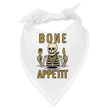 Knochenappetit - Halloween 2025 - Bandana - Weiß - Vorne