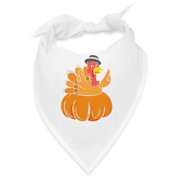 Thanksgiving Mama Mutter Oma Großmutter - Bandana - Weiß - Vorne