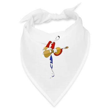 Gitarrist - Bandana - Weiß - Vorne