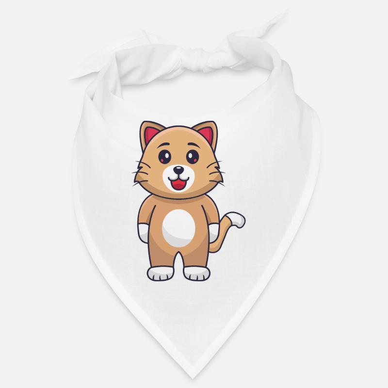 Chat de dessin animé Bandana