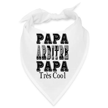Papa Schiedsrichter Papa Sehr Cool - Bandana - Weiß - Vorne