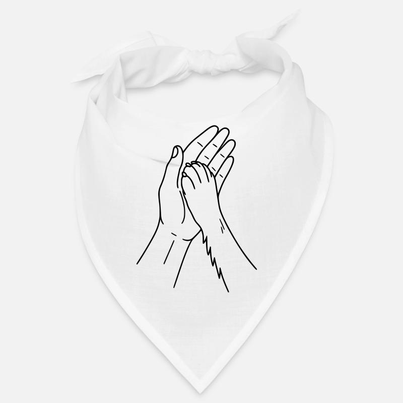 Hundepfote Hand - High Five - Hunde Pfote Hund  Bandana