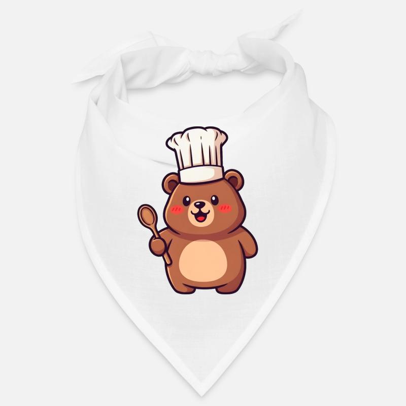 Chefbärchen avec un chapeau de chef Bandana