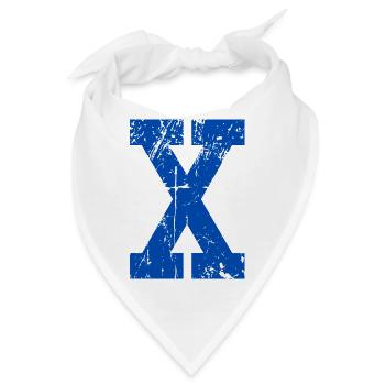 Letter X Retro Sport - Bandana - Weiß - Vorne