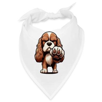 Cocker Spaniel Cockerhund Cocker Spaniel Besitzer - Bandana - Weiß - Vorne