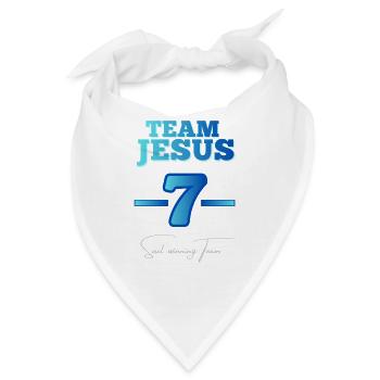 Team Jesus 7 – Soul winning Team - Bandana - Weiß - Vorne