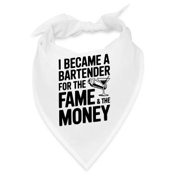 Ich wurde Barkeeper für den Ruhm und das Geld - Bandana - Weiß - Vorne