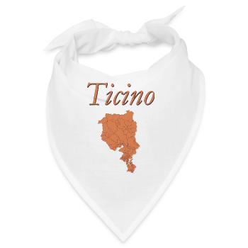 Ticino Karte im Rosé Ton - Bandana - Weiß - Vorne