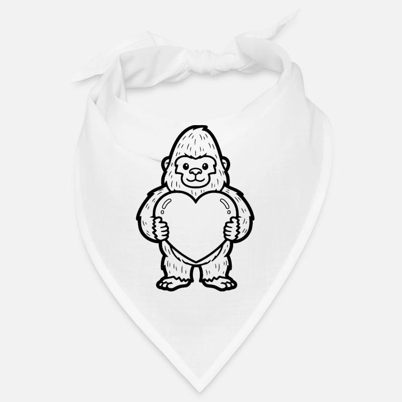 Gorilla with a heart – strong and loving at the same time Bandana